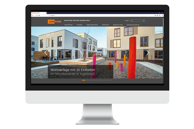 Unipor optimiert Website